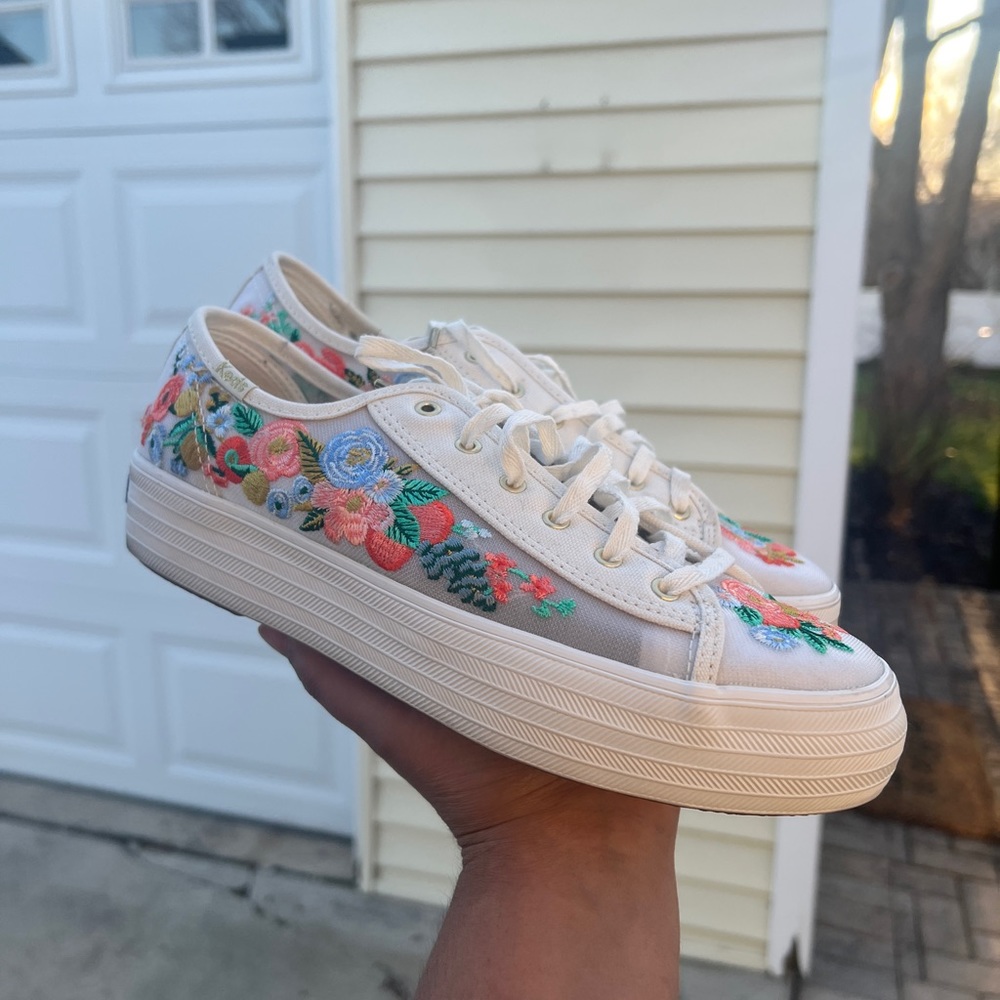 Rifle Paper Co. x Keds Embroidered sneaker